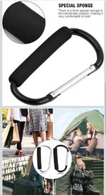 BUGGY CLIPS COLOURED LARGE/SMALL PRAM PUSHCHAIR SHOPPING BAG HOOK CARRY CLIP.