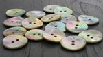 White Natural Mother of Pearl Buttons 11mm, 15mm, 18mm, 20mm or 28mm 