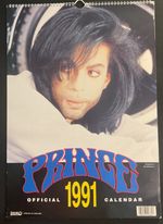 Prince - 1991 Calendar - U.K. - Great Item for Collectors!  Great Images! RARE!