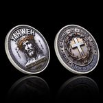Yahweh Jesus Christ Faith Cross Religious Commemorative Coin Collectible Gift