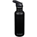 Klean Kanteen Classic Water Bottle w/Flip Seal Sport Cap 800ml Travel Black