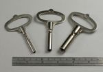 Clock Winding Key French type nickelled Steel 2.5mm - 7mm keys grandfather