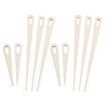 Weaving Needle, 10pcs Wooden Knitting Needles Hand Loom Stick Weaving Craft Tool