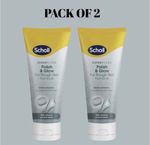 2X Scholl ExpertCare Polish & Glow Foot Scrub 75ml Exfoliating Soft Smooth Feet