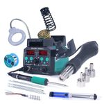 775W T12 Soldering Station Kit Fast Heating LCD Hot Air Station With LED Lamp
