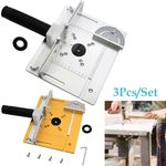 Router Table Insert Plate Aluminium Electric Wood Milling Flip Board Miter Guide