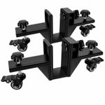 2 Pieces Iron Moving Dolly Cart Heavy-Duty Iron Door-Panel Moving Dolly