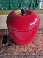 Vintage Ceramic Apple Cookie Jar with Lid