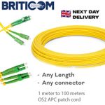 1M-100M OS2 APC Patch cord custom length/connector FREE NEXT DAY DELIVERY lot