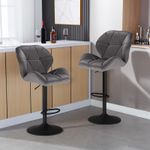 WOLTU 2 pcs Bar Stools High Chairs Breakfast Dining Stools for Kitchen Counter