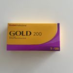 Kodak Gold ISO 200 Medium Format 120 Film 5 Rolls Expires 01/28