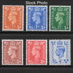 1950 George KGVI Colours Changed Definitive Set Unmounted Mint UM MNH SG503-508