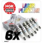 NGK LASER PLATINUM SPARK PLUGS - SET OF 6 - BKR7EQUP / STOCK CODE 4285