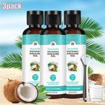 3PCS Coconut Oil Pulling 100ml w/ Peppermint for Teeth Gums Health Fresh Breath