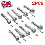 2PC Long Motorcycle Exhaust Can Muffler Insert Baffle DB Killer Silencer 35-60mm