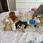 Mixed Lot Vintage Collectable Perfume Bottles & Atomisers Glass Metal Ceramic