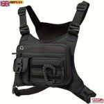 Tactical Chest Pack - Adjustable Vest for Men Women - Outdoor EDC Rig