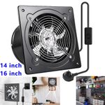 14/16 Inch Industrial Ventilation Extractor Fan Axial Exhaust Commercial Blower