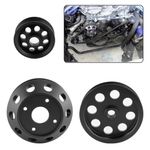 3PCS Underdrive Crank Pulley Kit For Nissan 240SX S14 S15 SR20 1989-1998 Black