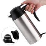 12V Car Kettle 750ML Stainless Steel Car Electric Kettle Travel Portable