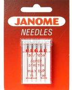 SEWING MACHINE NEEDLES JANOME OVERLOCK (ballpoint Stretch) HA-1SP #11-14