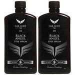 Car Gods Tyre Shine Gel Dressing Hydrophobic Treatment Black Serum - 2 x 500ml