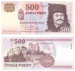HUNGARY 500 Forint Banknote (2008) P.188f - UNC