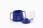 Two Handled Steam Inhaler Inhalation Cup with Mask Section to clear Sinuses