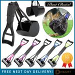 DOG POOP SCOOP PET WASTE PICKUP FOLDABLE LONG HANDLE POO PICKER POOPER SCOOPER