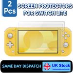 2 Pcs Tempered Glass Protective Film Screen Protector for Nintendo Switch Lite