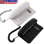 Large Button Landline Corded Telephone Home Office Hotel Desk Phone Caller ID