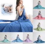 Cooling Blanket For Hot Sleepers Breathable & Heat Absorbent Summer Throw Quilt