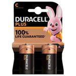 Duracell C Battery Plus Alkaline Batteries, LR14 MN1400, 100% Power, Long Expiry