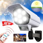 Solar Powered Dummy Fake Security RED LED CCTV Camera Surveillance Outdoor SALE