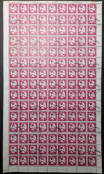 Ajman 1972, 3Dh, Football, CTO Full Sheet of 144 Stamps #B19648