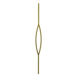 Gold Staircase Spindle - 12mm Square Hollow Bar x 1117.6mm High