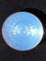 Vintage David Andersen Norway Sterling Silver Guilloche Enamel Pin Dish 6.7cm.