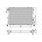 Valeo Engine Radiator fits Land Rover Defender Platform 2007-2016 2.2 2.4