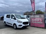 FORD TRANSIT CUSTOM TREND CREWCAB 6 SEATER 2022 L1H1 DOUBLE CAB DIESEL 130BHP 2L