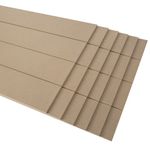 6Pcs V Grooved Medium-Density Fiberboard Wall Panel Material 120cm*40cm*0.6cm UK
