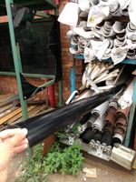 CLEARANCE - Black Round Gutter Downpipe PVC Fittings Pipe - Single Postage Cost