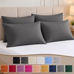Pillowcases Pack 2 to8 Ultra Soft Luxury Housewife Plain Pair Pack Pillow Covers