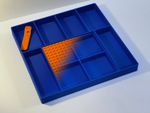 Large LEGO Sorting Tray 22 × 22cm - Genuine Baseplate & FREE Separator Tool