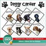 Dog On Board Car Sticker / Suction Cup Sign Various Breeds Available