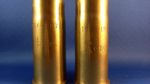 Pair of dedicated 37mm shell cases dated 1914 - 1917