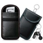 Faraday Pouch for Car Keys Pack of 2 Anti Theft RFID Key Fob Protection Bag with