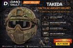 Airsoft Helmet Tactical - Complete Set with Foldable Face Mask & Goggles