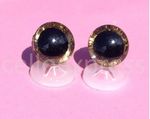 GOLD 3D EYES with PLASTIC BACKS Teddy Bear Soft Toy Doll Animal - Glitter Eyes