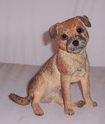 Country Artists Border Terrier Sitting CA00097