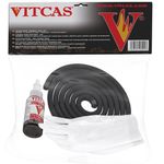 Black Rope + Glue - Kit for Fireplaces and Stoves, 12mm